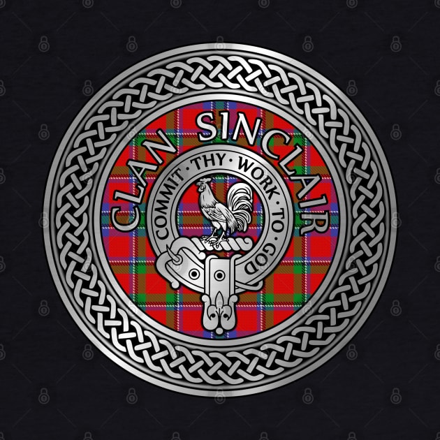 Clan Sinclair Crest & Tartan Knot by Taylor'd Designs